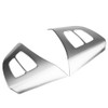 2pcs Chrome Steering Wheel Button Frame Decoration Cover Trim for