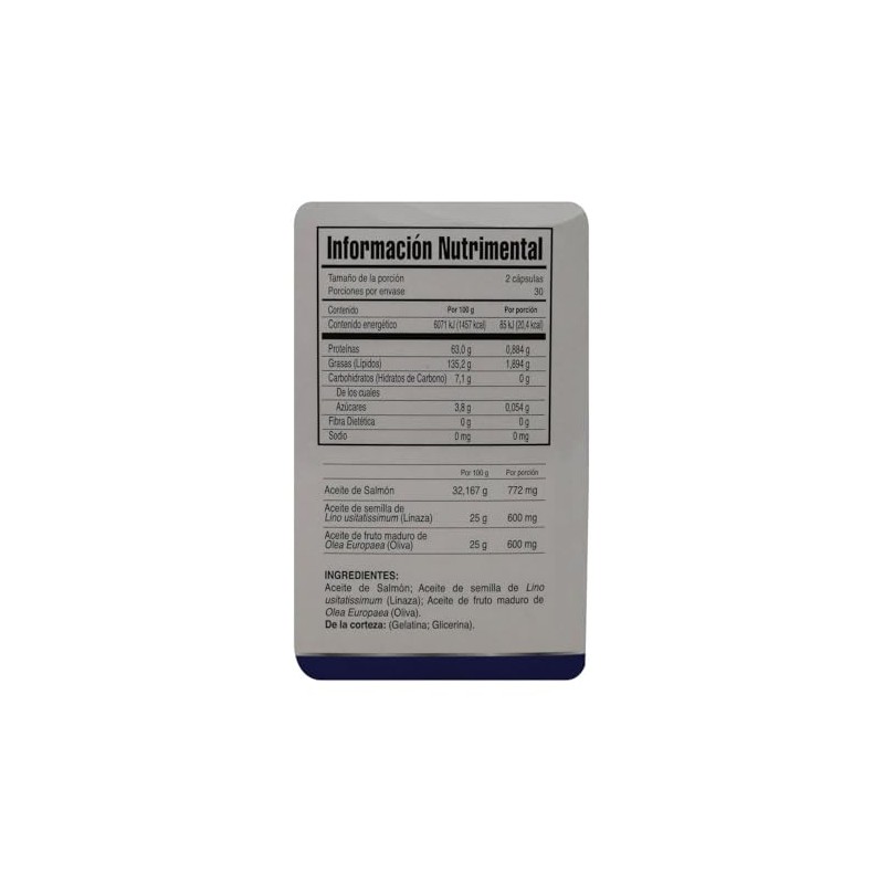 Amegon Omega 3 6 9 Aceite de Salmón con Aceite