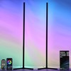 Oizuon 2 Pack Corner Floor Lamp – RGB Lamp Modern