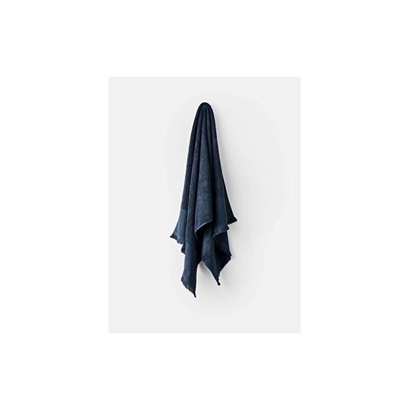Linen House Aria Cotton/Bamboo Slate Hand Towel - 550 GSM