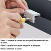 Seguros para Ventanas Corredizas, 6 Cerraduras de Ventana con Llave,
