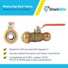 SharkBite 1 x 3/4 in PTC Reducing Ball Valve, Push-to-Connect