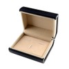Esquirla Deluxe Velvet Cufflink Storage Box for Groomsmen Gifts, Black-