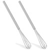 Elegaperma 2 Pcs Small Whisk,10.4 in Stainless Steel Metal Whisks