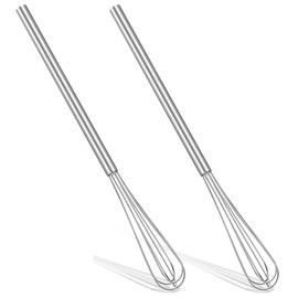 Elegaperma 2 Pcs Small Whisk,10.4 in Stainless Steel Metal Whisks Hand