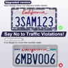 QUANQIUFEI 2 Pack Bling License Plate Frames for Women, Sparkly