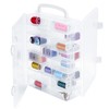 New brothread Double-Sided Storage Organizer/Box with Total 48 Adjustable Compartments,