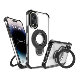 Funda Para Oppo A38 4g Anti-caída Con Soporte De Anillo Y Protección De Cámara