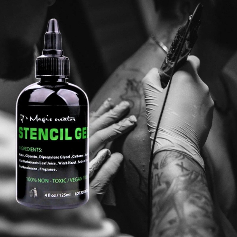 Pega Stencil Gel Transfer Hectográfico De Tatuaje 4oz 125ml