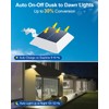 4 Pack Solar Powered Gutter Lights Outdoor Decorative Waterproof 12