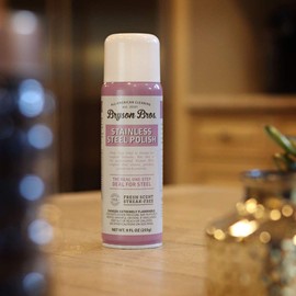 Bryson Brothers 9 Fl Oz 2 Pack Stainless Steel Polish (18 Fl Oz) - Cleans, Polishes, Preserves & Protects BBQ Grills, Appliances, Steel Window Frames, Brass and Chrome