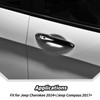 JeCar - Cubierta para manija de puerta negra para Jeep