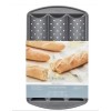 Wilton 3 Cavity Loaf Pan ultra bake professional bread carbon