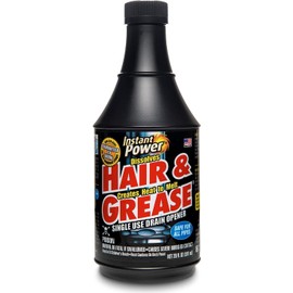 Instant Power Hair & Grease Liquid Drain Opener 20 oz. - Total Qty: 6