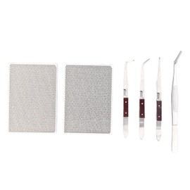 Kit de Soldadura de Joyería de 6 Piezas para Fabricación de Joyas, Fundición de Fundición con Placas de Soldadura de Cerámica de Panal, Bloque de Soldadura, Pinzas de Cobre