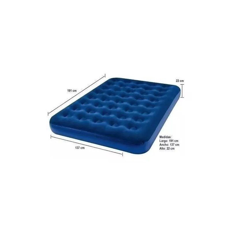 Ozark Trail 2 Colchones Inflables Matrimoniales + 1 Bomba Eléctrica