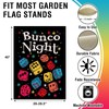Bunco Night Large Decorative House Flag, Interests Game Dice Bingo