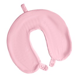 foiesfiuh Neck Pillow Cover – Cooling Ice Silk Travel Pillowcase with Double Snap, Soft, Washable & Lightweight, Fits U-Shaped Travel Pillows – Cover Only, No Pillow Included