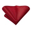 Hi-Tie Mens 70inches Tie Set Black Red Checks Extra Long