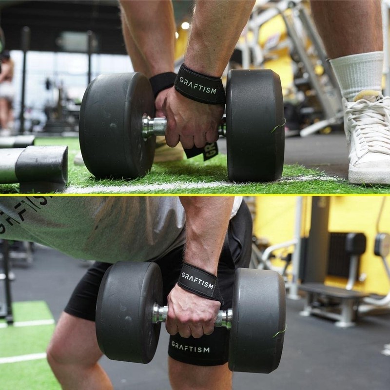 GRAFTISM Weight Lifting Straps - Premium Neoprene Padded Gym Wrist