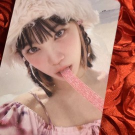 Chaewon LE SSERAFIM FEAR NOT Edition Celeb K-pop Girl Photo Card Candy Sweet