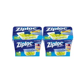 Asahi-Kasei Home Products Bento Box, Container, Storage Container, Square, 4 Pieces (2 x 2), 33.8 fl oz (1,100 ml)