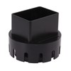 Plastic Downspout Adapter for Rain Gutter Drain System with Screws