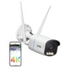 ZOSI AuroraLux 4K WLAN Outdoor Surveillance Camera, 8MP 2.4/5GHz WiFi