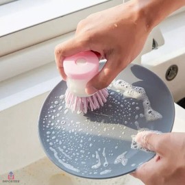 Importeek Cepillo Esponja Dispensador Jabon Lava Trastes Multiusos