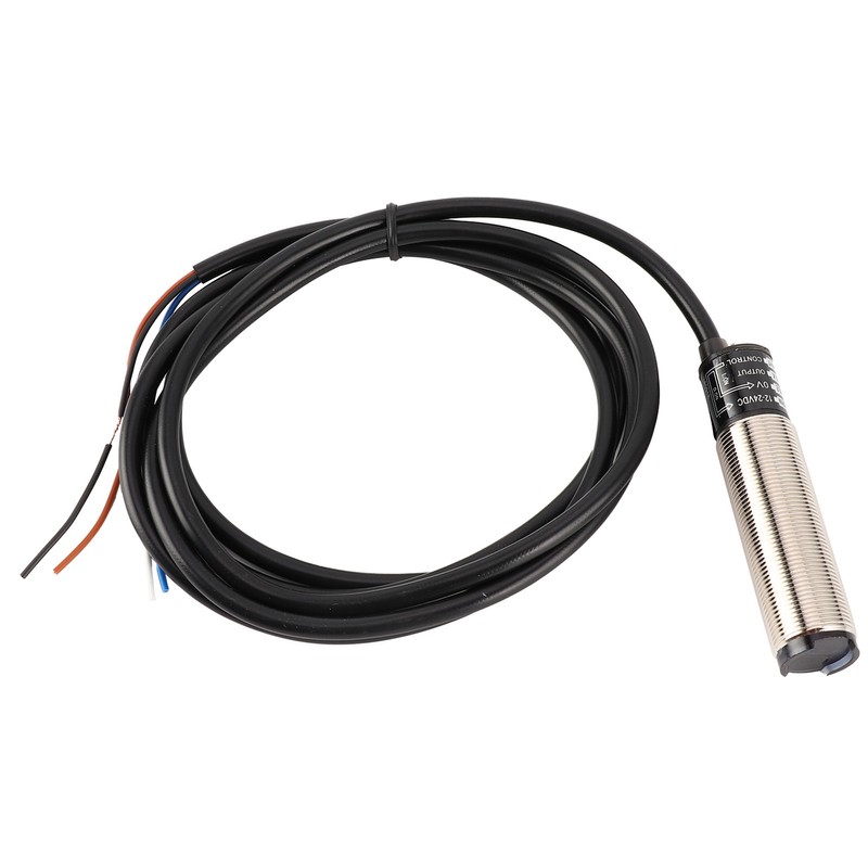 BERM Photoelectric Switch Sensor Diffuse Reflection Cylindrical 4‑Wire Power Control