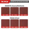 70 PCS 9 Inch Sanding Disc Hoop and Loop Sanding