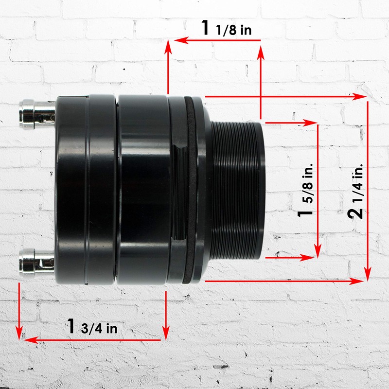 2x Audiotek ATW460BK 1" 600W Car Audio Heavy Duty Titanium