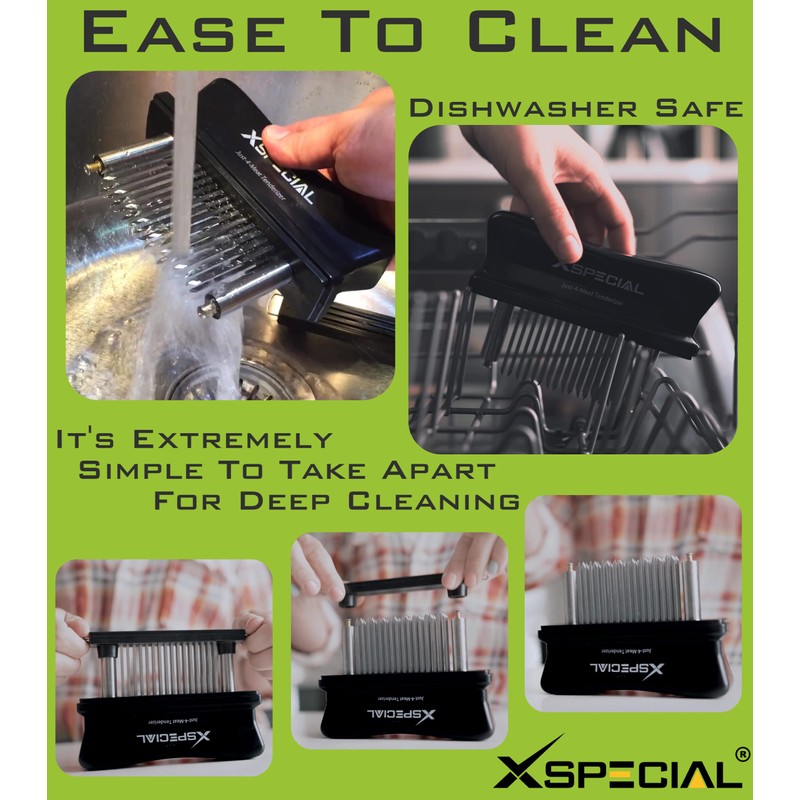 XSpecial Meat Tenderizer Tool 48 Blades Stainless Steel - Kitchen