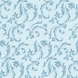 PAPSTAR, Royal Collection #85003 Serviettes 1/4 Fold 40 cm x 40 cm Turquoise Damascato