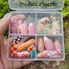 96Pcs Almond Press-On Nails - Cute Floral Cherry Blossom Designs