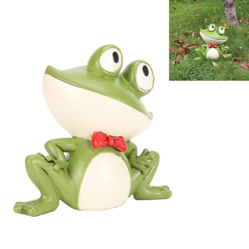 Frog Key Holder Statue Candy Dish Sculpture Living Room Tabletop