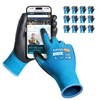 KAYGO Work Gloves PU Coated 12 Pairs Touchscreen, KG11PLE, Safety