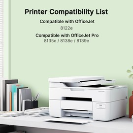 923 Ink Cartridges for HP Printers Replacement for HP 923 Ink Cartridges Combo Pack Without Chip 6C3Y6LN Works for OfficeJet 8122e Pro 8135e 8139e 8138e Printer Black Cyan Magenta Yellow (4-Pack)