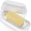 Hekeieon Butter Dish with Lid, Butter Keeper, Easy Scoop,Butter Container