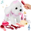 GOBRILLFUN Interactive Plush Puppy Toy for Girls, Grooming Set, Realistic