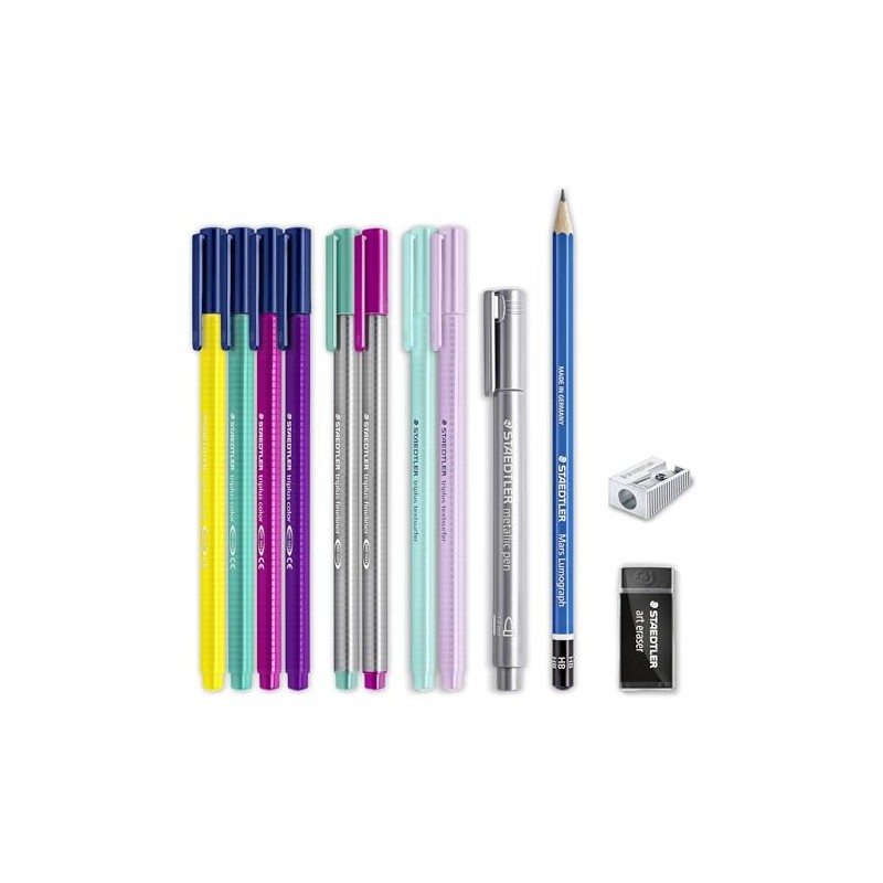 STAEDTLER Hand Lettering Set Hand Lettering Set, Cardboard Case with