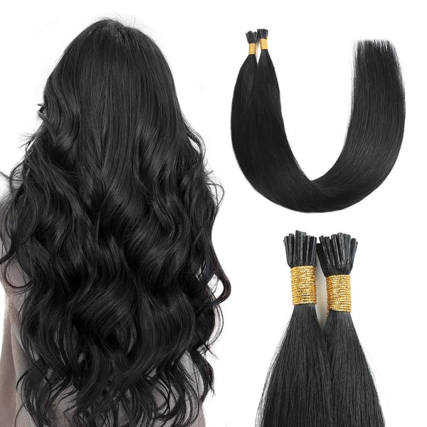Sunya I Tip Hair Extensions Human Hair 28 Inch #1