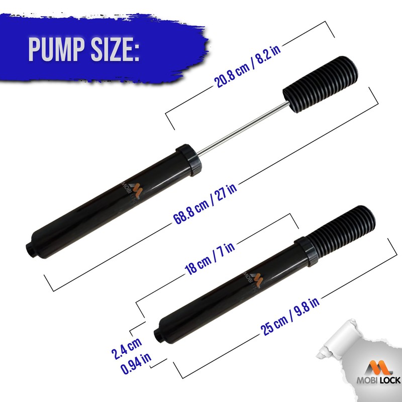 Double Action Pump for Quick and Easy Ball Inflation -