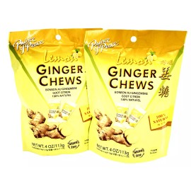 Prince of Peace Ginger Chews Candy with Lemon (100%Natural) 4oz(Pack of 2)1/2026