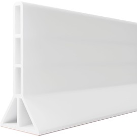 YISUIPU 3.8'' High Shower Threshold Water Dam Collapsible Shower Water Splash Guard for Shower Water Blocker for Wet and Dry Separation Bathroom and Kitchen (80 Inch)