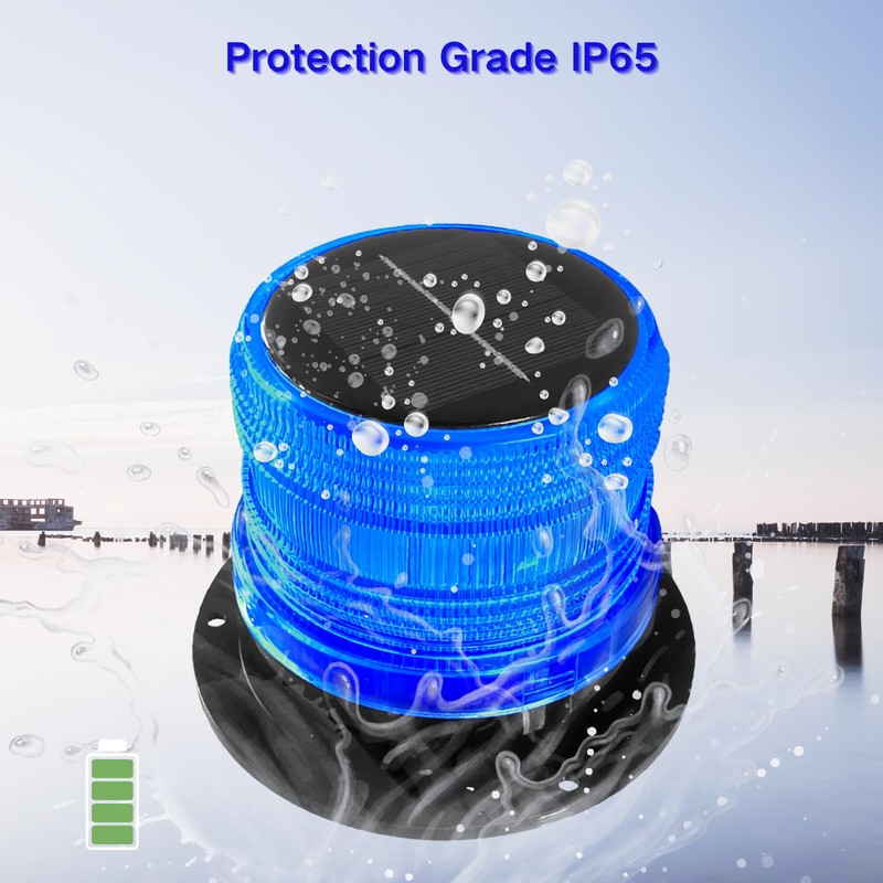 Cloud Fire Solar Strobe Light for Boat Yacht, Led Anchor