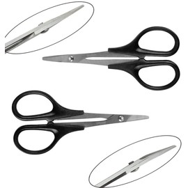 0-14mm Body Reamer Hole Puncher Straight Scissors and Curved Scissors Set Universal Tool for RC Car Body Shell Hobby Repair Tools