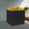 Kathring Metal Cube Planter for Outdoor Plants, 26" Square Heavy