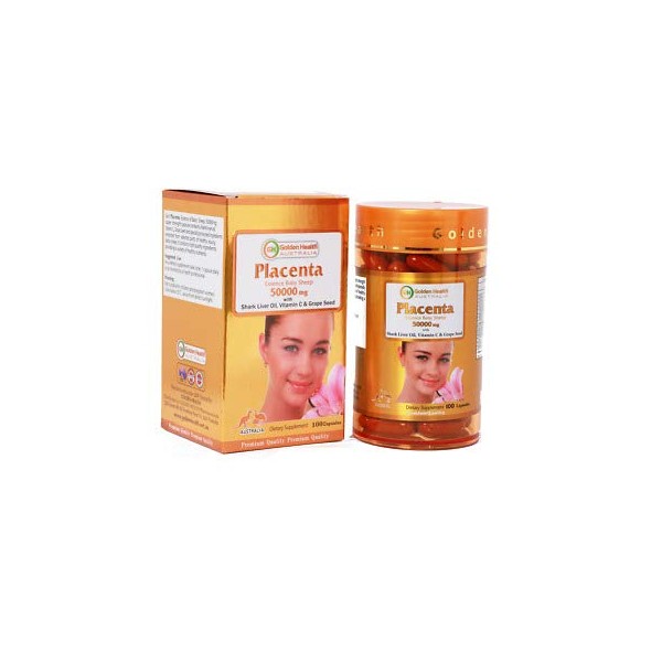 Golden Health Placenta 50000mg 100 Capsules Premium Quality - Made in Australia