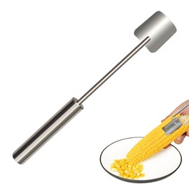 Corn Peeler for Corn on the Cob, Stainless Steel Corn Remover, Kitchen Tools and Gadgets, Corn Cob Stripper Tool for Kitchen Meals Making, Corn Core Remover Tool with Ergonomic Handle (1)